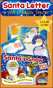 Santa's Magic Snow comes withte Santa Letter Classic